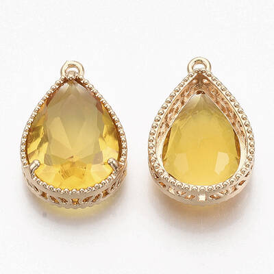 Faceted Glass Pendants