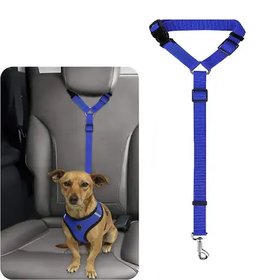 Cat Car Seat Belt Leash for Pets, Adjustable Pet Safety Strap, Car Seat Belt Dog Leash, Durable Car Safety Leash for Small Do...