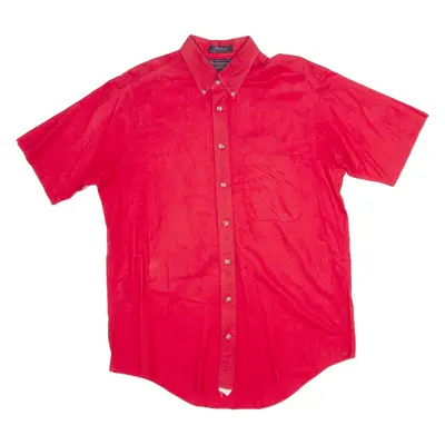 BURBERRY Mens Plain Shirt Red L