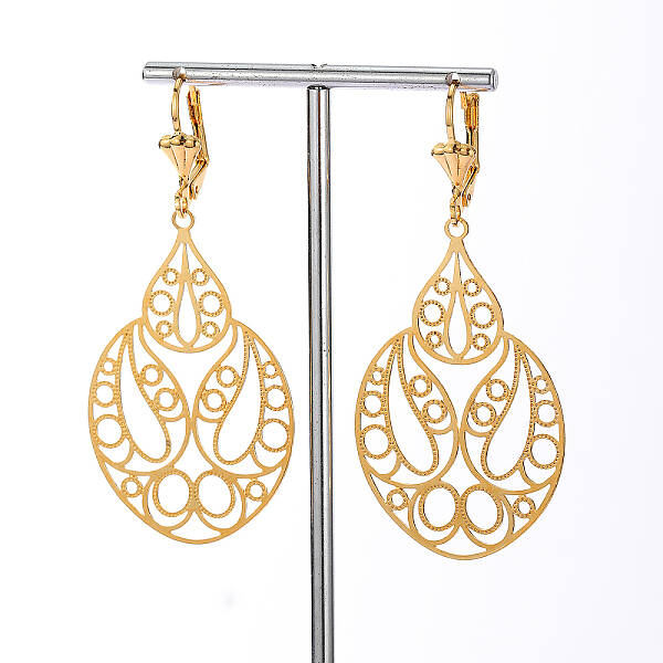 Elegant Vintage Patterned Earrings Set for Women