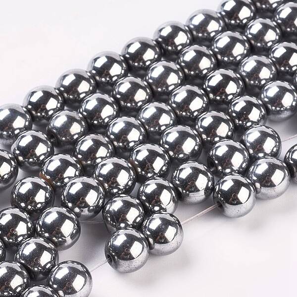 Synthetic Magnetic Hematite Beads Strands