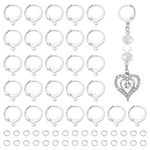 304 Stainless Steel Leverback Earring Findings