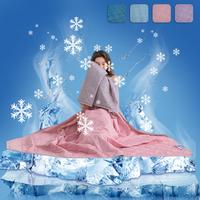 Cooling Throw Blanket, Lightweight Breathable Silky Soft Blanket, Comfortable Bedding for Hot Sleepers and Night Sweats, Per...