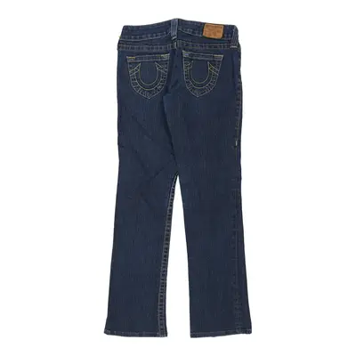 Gina True Religion Boot Cut Jeans - 28W UK 4 Blue Cotton