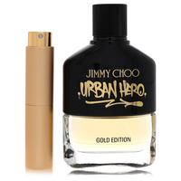Jimmy Choo Urban Hero Gold Edition Travel Spray – Radiate Confidence with Rich Pineapple, Woody Tonka Bean & Spicy Warmth