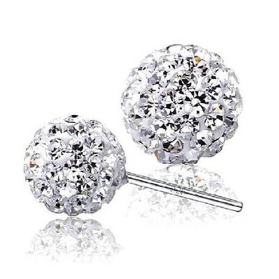 Brass Ball Stud Earrings