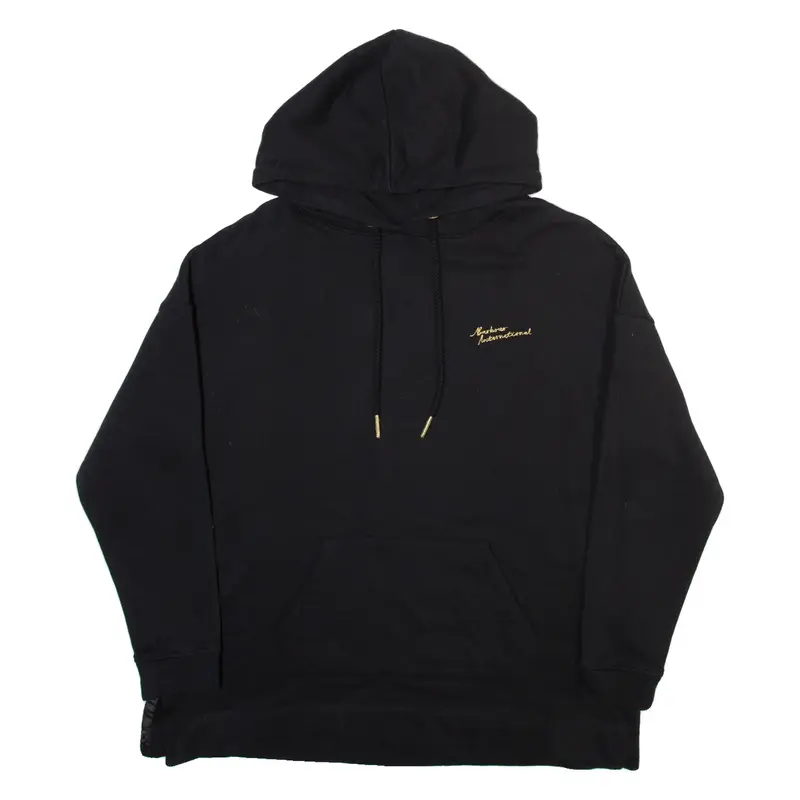 BARBOUR INTERNATIONAL Womens Black Hoodie UK 12