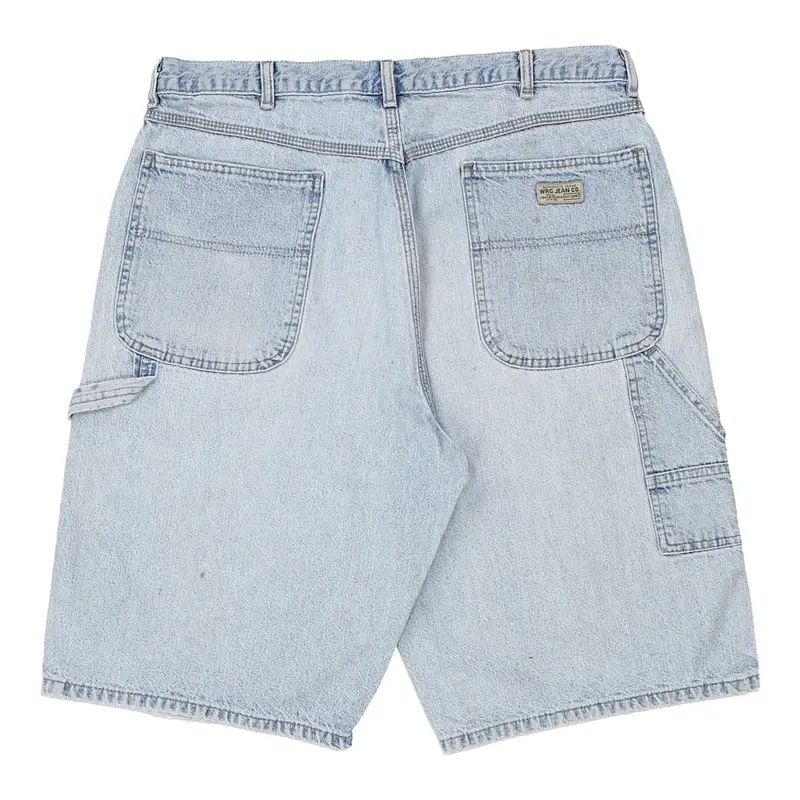 Wrangler Carpenter Shorts - 36W 12L Light Wash Cotton