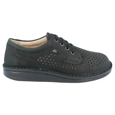 Finn Comfort Baden Leather Men's Lace Up Shoes - Black - Size:US 8 Men