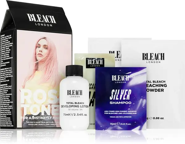 Bleach London Toner Kit Semi-permanent hair dye for blonde hair Rosé color 1 pc
