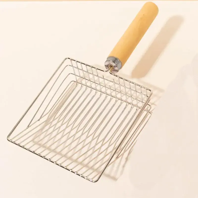 Pet Litter Scoop, Stainless Steel Pet Poop Scooper, Heavy Duty Cat Litter Scooper, Pet Cleaning Tool For Dog & Cat