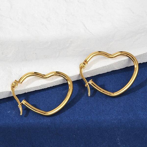 201 Stainless Steel Hoop Earrings