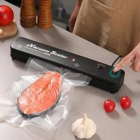 Portable Automatic Vacuum Sealing Machine, Real Air Compressor Pumping Machine with 10 Vacuum Bags, Compressed Air Food Packa...