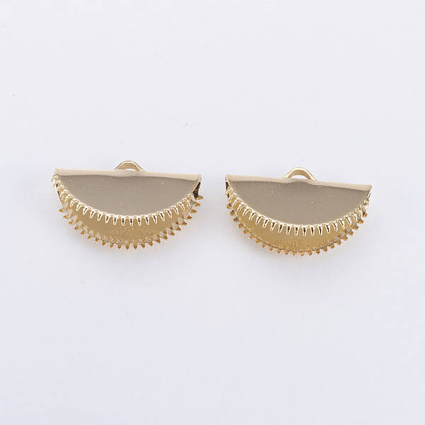 Brass Ribbon Crimp Ends