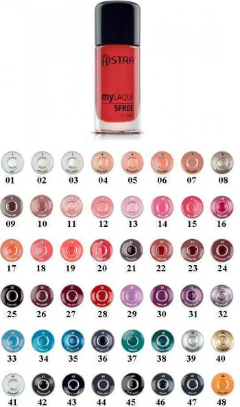 Astra Mylaque 5Free - Nail Polish 39 Precious Silver