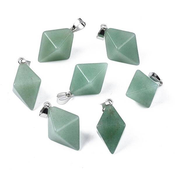 Natural Green Fluorite Pendants