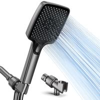 High Pressure Multi-Mode Handheld Showerhead - Anti-clogging nozzles, built-in power wash function for cleaning tubs, tiles a...