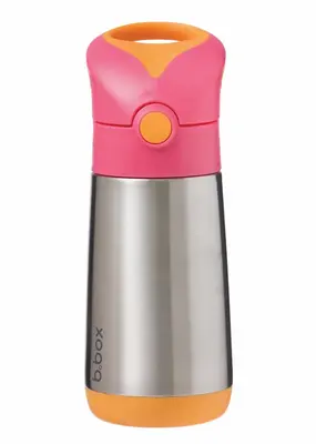 B.Box Thermos thermos with pink orange straw 350 ml