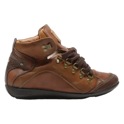 PIKOLINOS Lace-Up Boots Brown Leather Womens UK 3