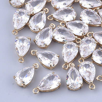 Transparent Glass Charms
