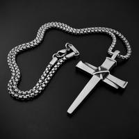 Gemvius Nail Cross Necklace - Stainless Steel