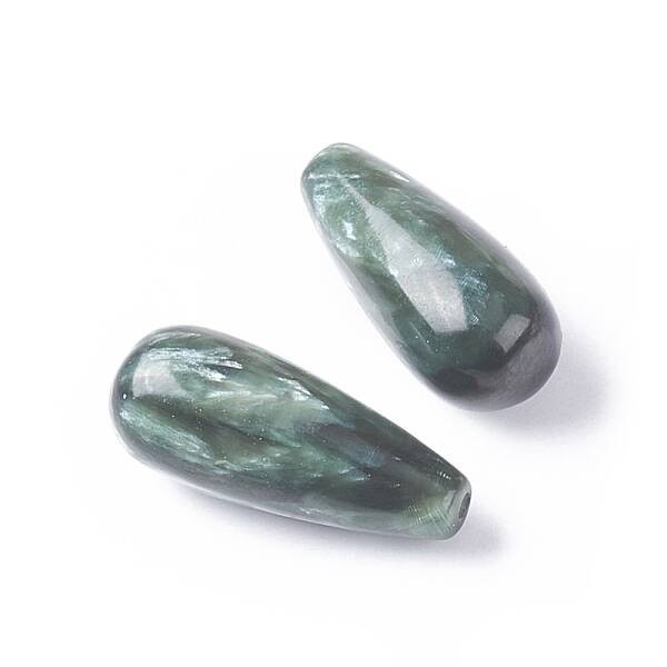 Natural Seraphinite Beads