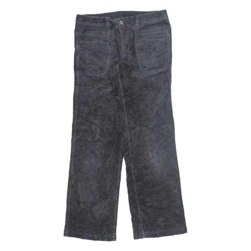 THE NORTH FACE Corduroy Trousers Black Regular Bootcut Womens W32 L30