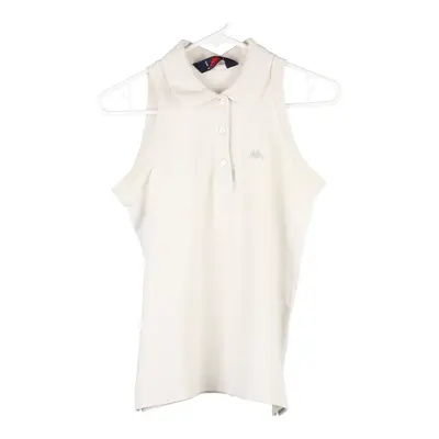 Kappa Polo Shirt - Small White Cotton