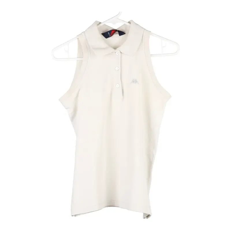 Kappa Polo Shirt - Small White Cotton