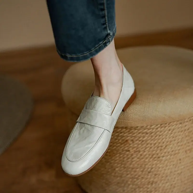 CHIKO Shalon Round Toe Block Heels Loafers Shoes