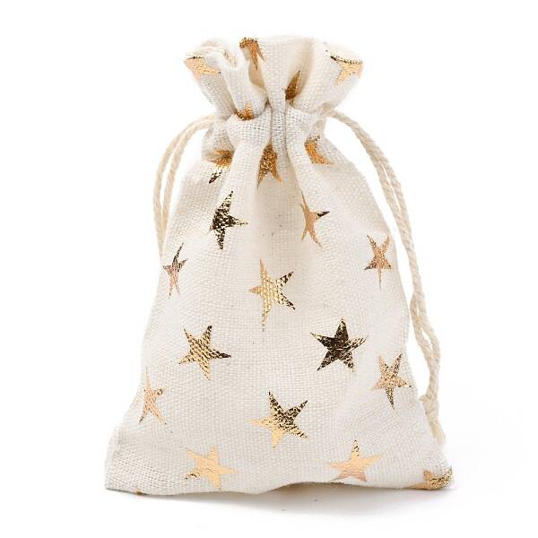 Christmas Theme Cotton Fabric Cloth Bag