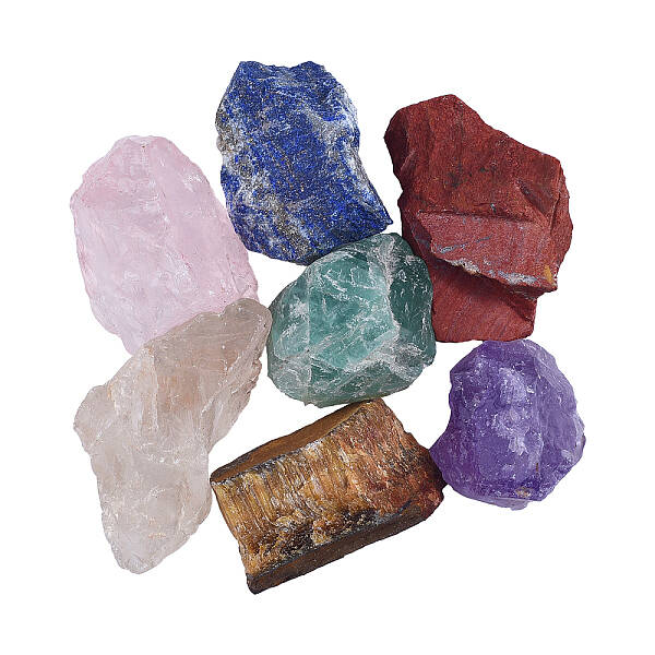 7Pcs 7 Style Natural Crystal Cabochons
