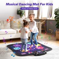 MERACH Dance Mat Bluetooth Electronic Dance Pad with Light-up 6-Button 8-Button Built-in Music Dance Game Toy Gift for Kids G...