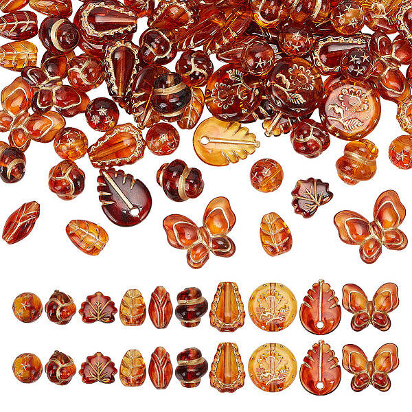 100PCS 10Style Acrylic Bead