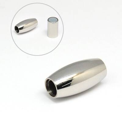 Tarnish Resistant 304 Stainless Steel Magnetic Clasps with Glue-in Ends