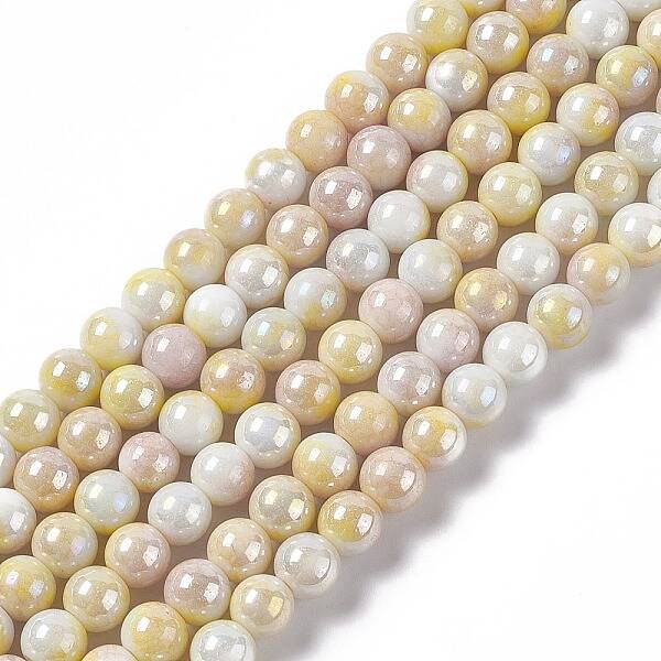 Electroplated Glass Beads Strands
