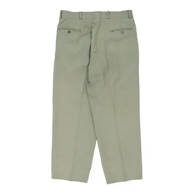 Unbranded Trousers - 34W 27L Green Wool Blend