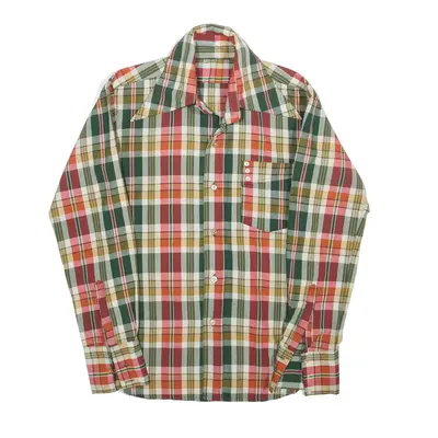 Shirt Green Check Long Sleeve Mens S