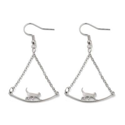 Non-Tarnish 304 Stainless Steel Dangle Earrings