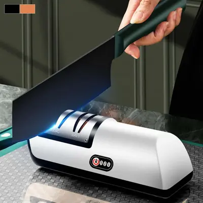 4 Gears Electric Knife Sharpener, 1 Count Multifunctional Knife Sharpener, Household Knife Sharpener