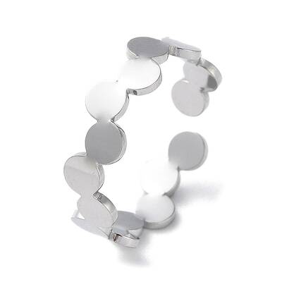Non-Tarnish 304 Stainless Steel Open Cuff Rings