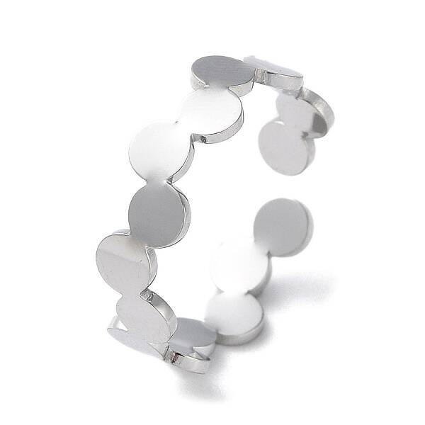 Non-Tarnish 304 Stainless Steel Open Cuff Rings