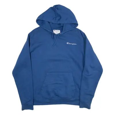 CHAMPION Mens Blue Hoodie L