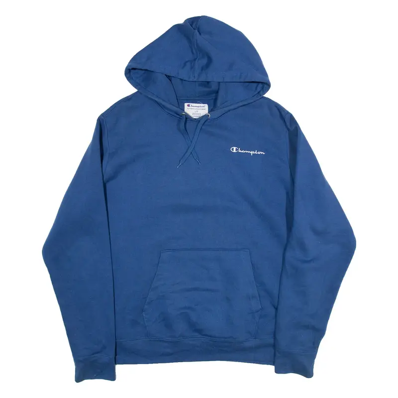 CHAMPION Mens Blue Hoodie L