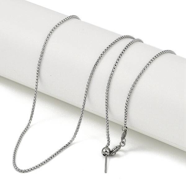 304 Stainless Steel Bx Chains Necklaces