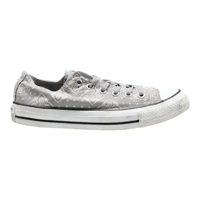 CONVERSE Low Top Trainers Grey Canvas Womens UK 5.5
