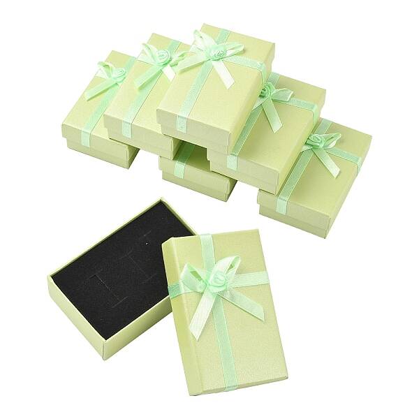6Pcs Cardboard Paper Jewelry Set Boxes