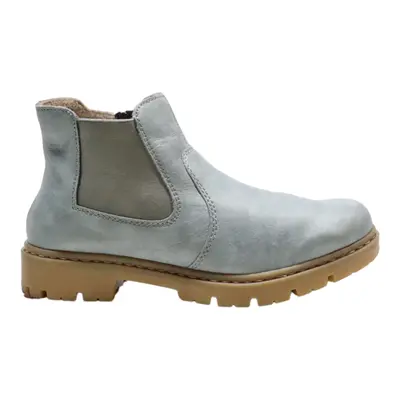 RIEKER Ankle Boots Blue Synthetic Womens UK 4