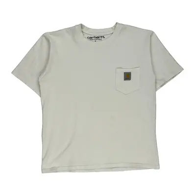 Carhartt T-Shirt - Large White Cotton