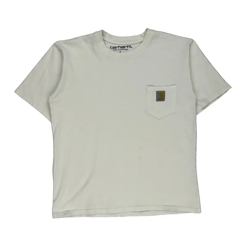 Carhartt T-Shirt - Large White Cotton